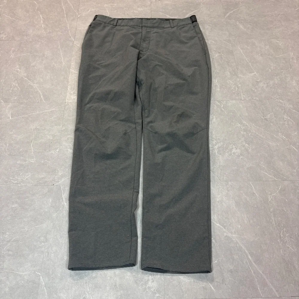 Nike Golf Mens Gray Dri-FIT Logo Waistband Performance Pants 34x28